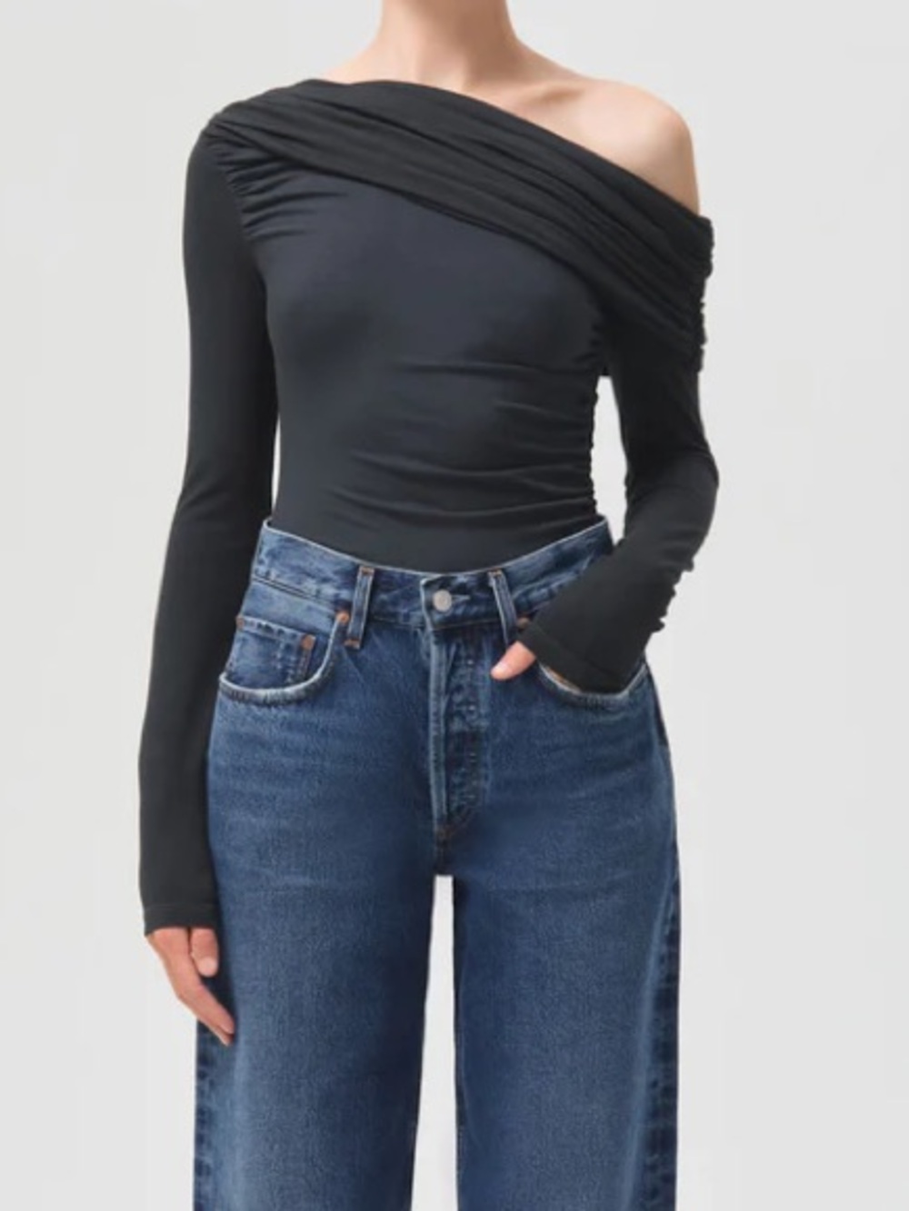 AGOLDE Kira Asymetric Bodysuit